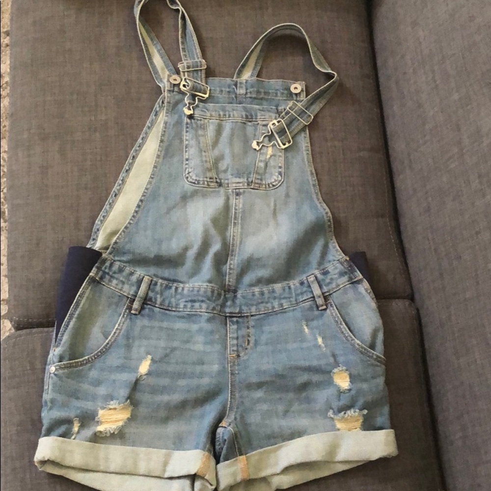 Maternity Jean Overalls (Shorts)